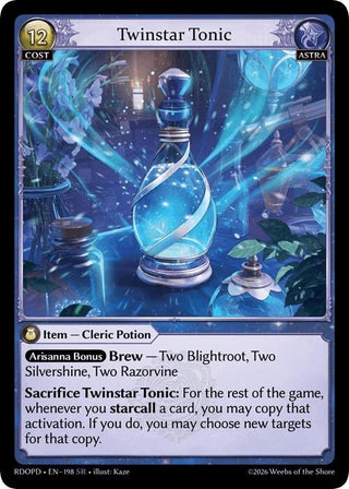 Image for Twinstar Tonic (198) (Radiant Origins: Pantheon) - Grand Archive TCG