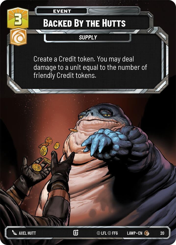 Image for Backed by the Hutts (20) (A Lawless Time - Weekly Play Promos) - Star Wars: Unlimited