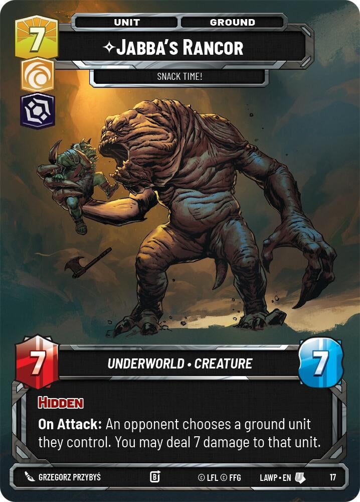 Image for Jabba's Rancor - Snack Time! (17) (A Lawless Time - Weekly Play Promos) - Star Wars: Unlimited
