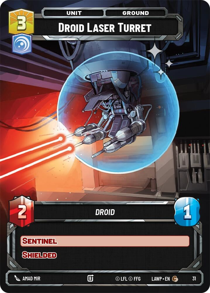 Image for Droid Laser Turret (Foil) (31) (A Lawless Time - Weekly Play Promos) - Star Wars: Unlimited