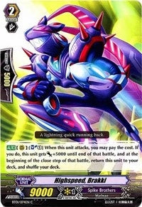 Highspeed Brakki (1074) [BT01] - Cardfight Vanguard Single