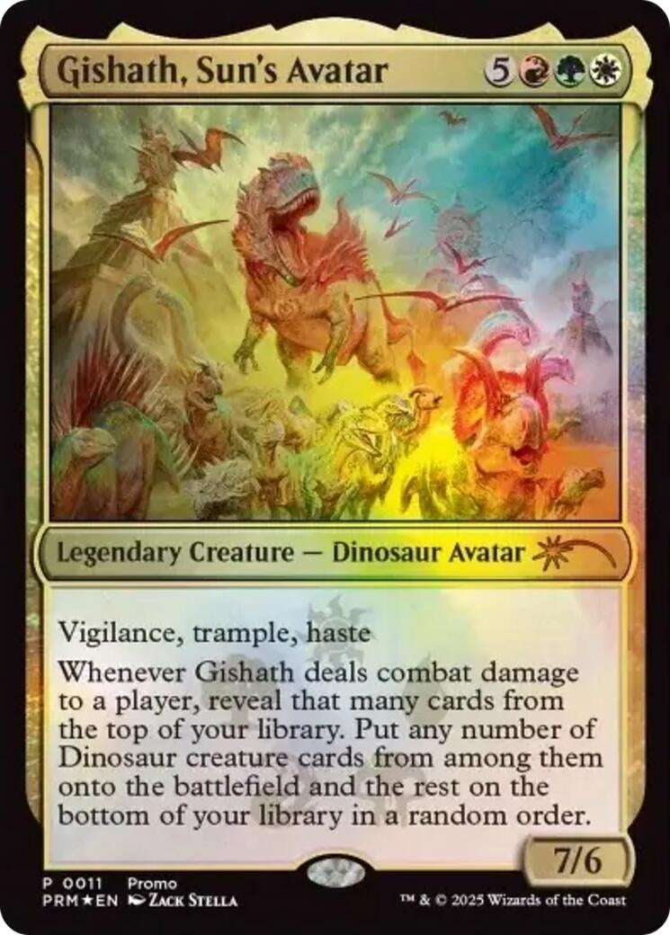 Image for Gishath, Sun's Avatar (11) (Media Promos) - Magic: The Gathering