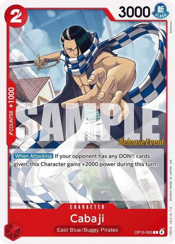 Image for Cabaji (OP15-005) (Adventure on Kami's Island Release Event Cards) - One Piece Card Game