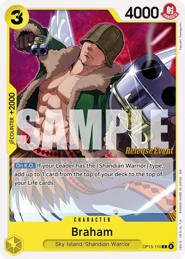 Image for Braham (OP15-110) (Adventure on Kami's Island Release Event Cards) - One Piece Card Game
