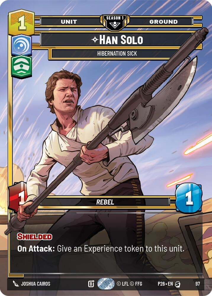 Image for Han Solo - Hibernation Sick (97) (97) (Sector and Regional Promos: Season 1) - Star Wars: Unlimited