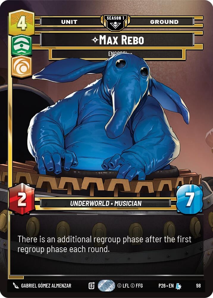 Image for Max Rebo - Encore! (98) (98) (Sector and Regional Promos: Season 1) - Star Wars: Unlimited