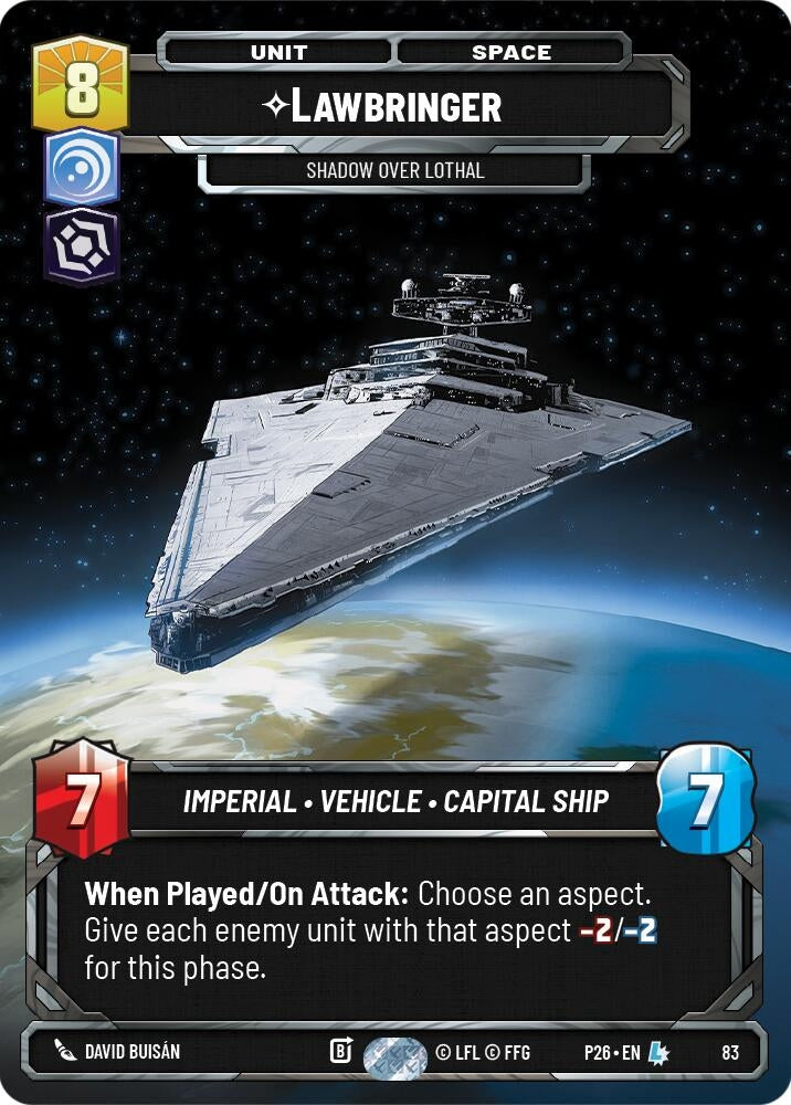 Image for Lawbringer - Shadow Over Lothal (83) (83) (Sector and Regional Promos: Season 1) - Star Wars: Unlimited