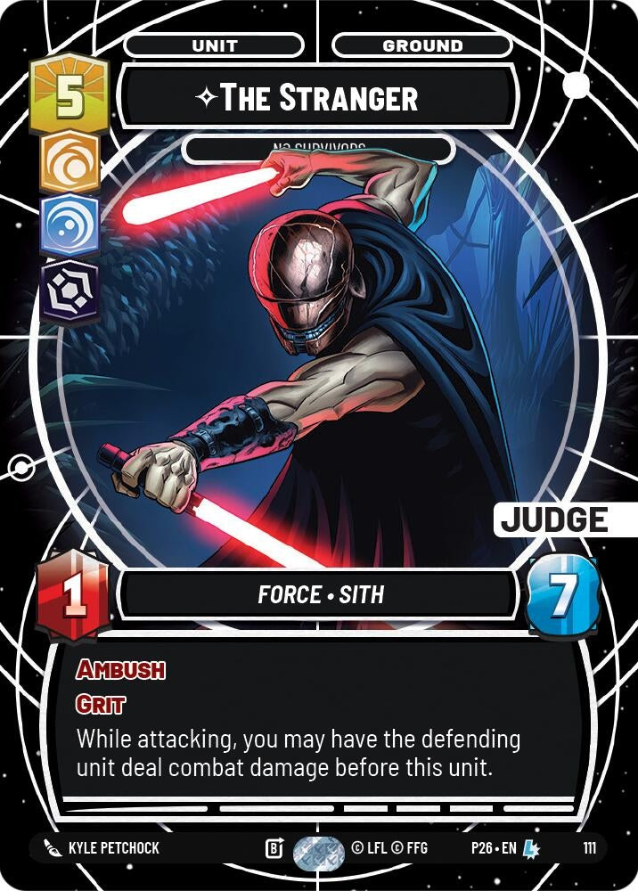 Image for The Stranger - No Survivors (111) (Judge Promos) - Star Wars: Unlimited
