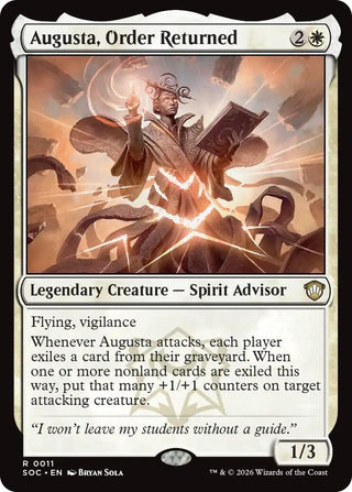 Image for Augusta, Order Returned (11) (Secrets of Strixhaven) - Magic: The Gathering