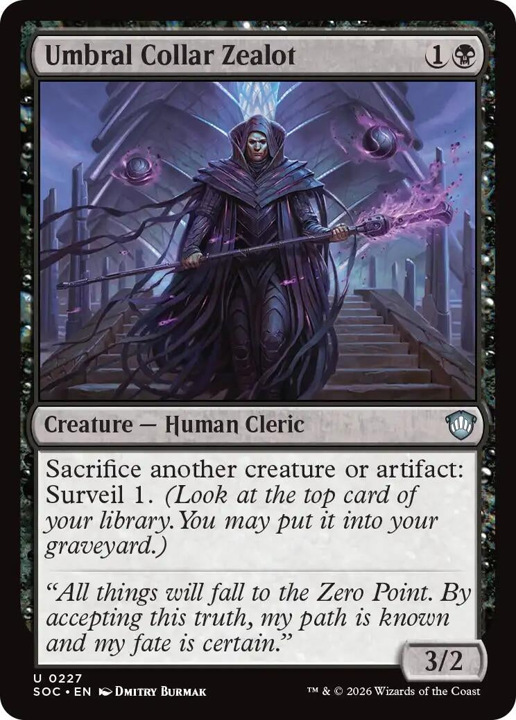 Image for Umbral Collar Zealot (227) (Secrets of Strixhaven) - Magic: The Gathering