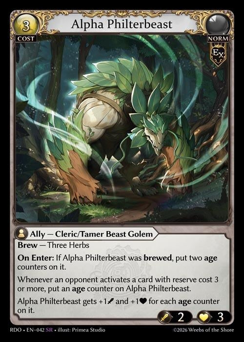 Image for Alpha Philterbeast (042) (Radiant Origins) - Grand Archive TCG