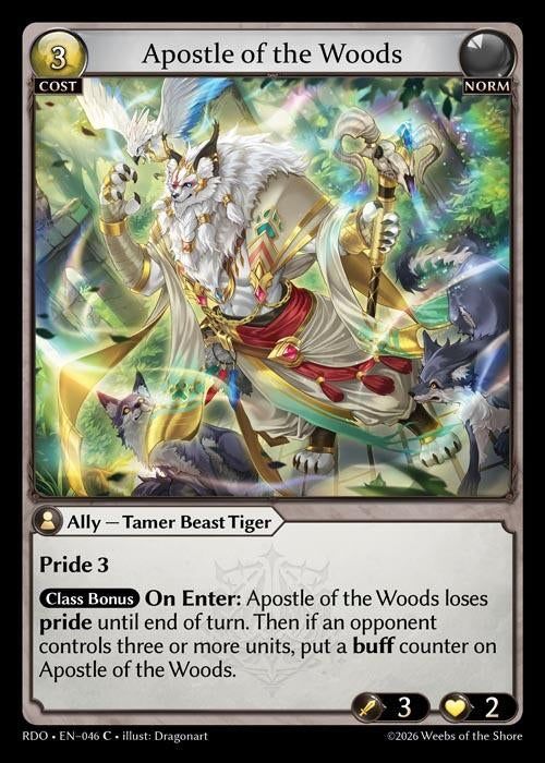 Image for Apostle of the Woods (046) (Radiant Origins) - Grand Archive TCG