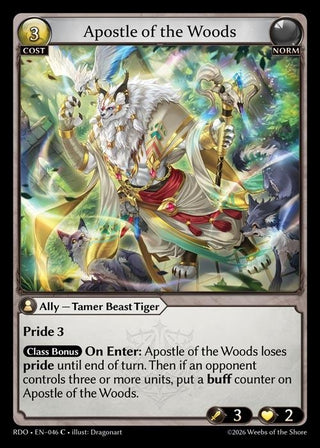 Image for Apostle of the Woods (046) (Radiant Origins) - Grand Archive TCG