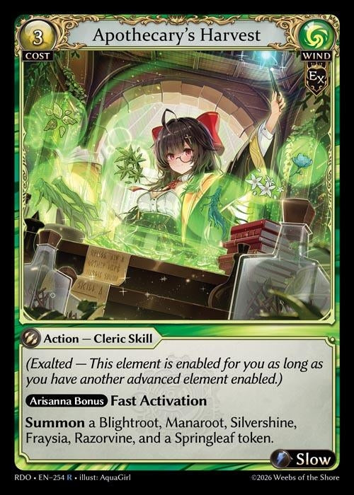 Image for Apothecary's Harvest (254) (Radiant Origins) - Grand Archive TCG