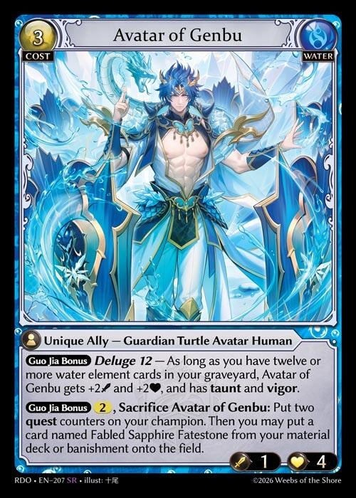 Image for Avatar of Genbu (207) (Radiant Origins) - Grand Archive TCG