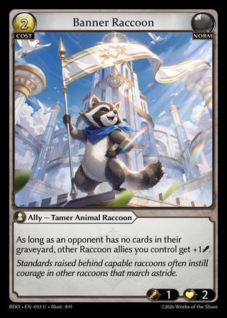 Image for Banner Raccoon (053) (Radiant Origins) - Grand Archive TCG