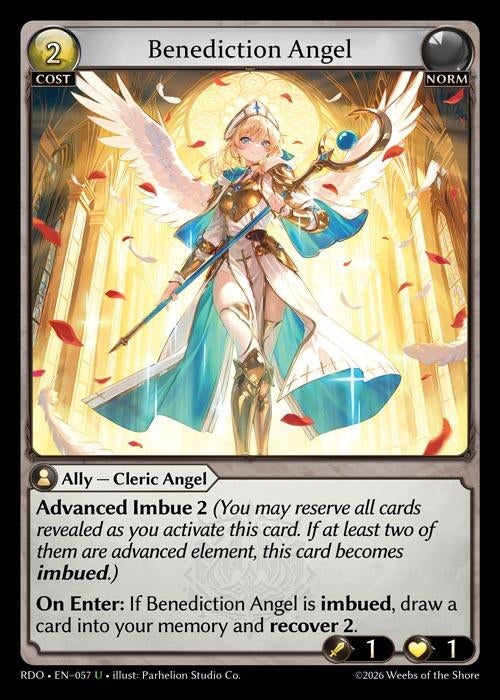 Image for Benediction Angel (057) (Radiant Origins) - Grand Archive TCG