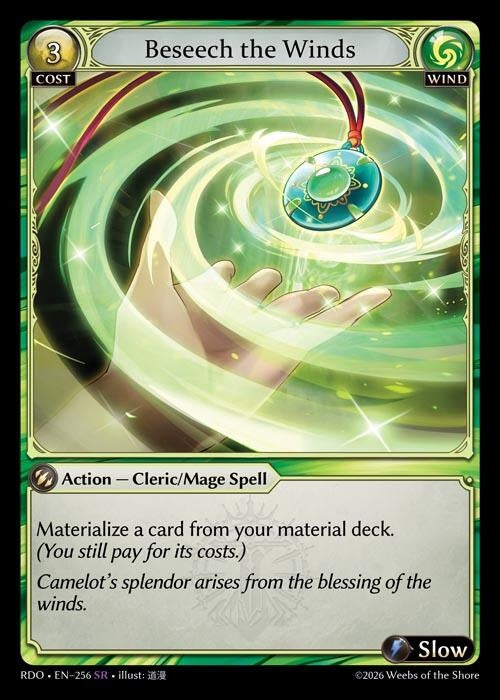 Image for Beseech the Winds (256) (Radiant Origins) - Grand Archive TCG