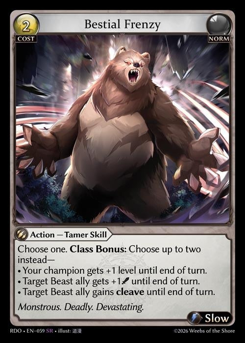 Image for Bestial Frenzy (059) (Radiant Origins) - Grand Archive TCG
