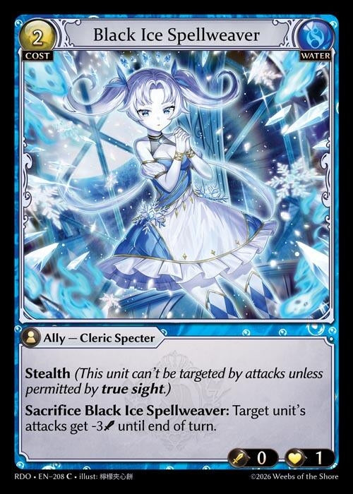 Image for Black Ice Spellweaver (208) (Radiant Origins) - Grand Archive TCG