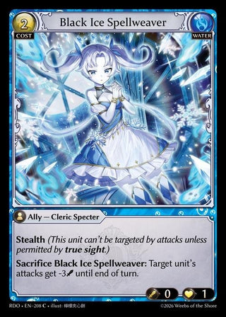 Image for Black Ice Spellweaver (208) (Radiant Origins) - Grand Archive TCG