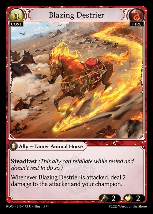 Image for Blazing Destrier (173) (Radiant Origins) - Grand Archive TCG
