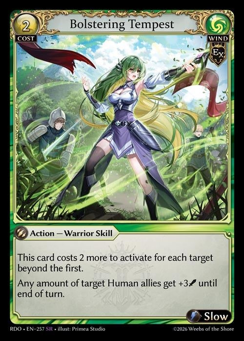 Image for Bolstering Tempest (257) (Radiant Origins) - Grand Archive TCG