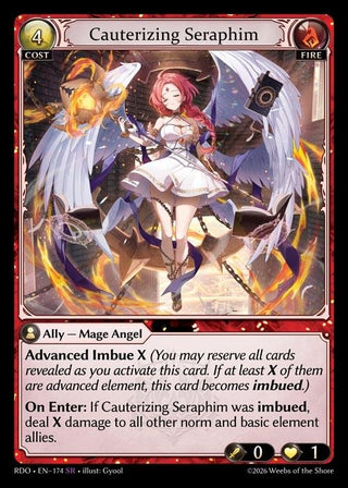 Image for Cauterizing Seraphim (174) (Radiant Origins) - Grand Archive TCG