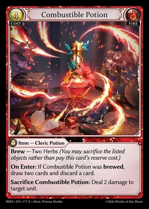 Image for Combustible Potion (177) (Radiant Origins) - Grand Archive TCG