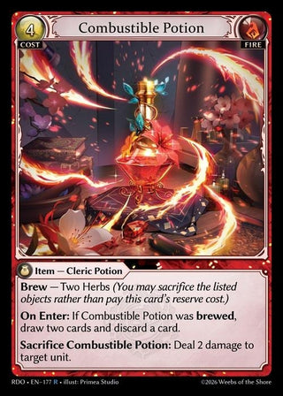 Image for Combustible Potion (177) (Radiant Origins) - Grand Archive TCG