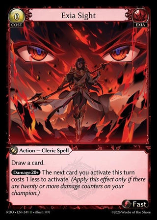 Image for Exia Sight (341) (Radiant Origins) - Grand Archive TCG