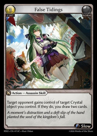 Image for False Tidings (073) (Radiant Origins) - Grand Archive TCG