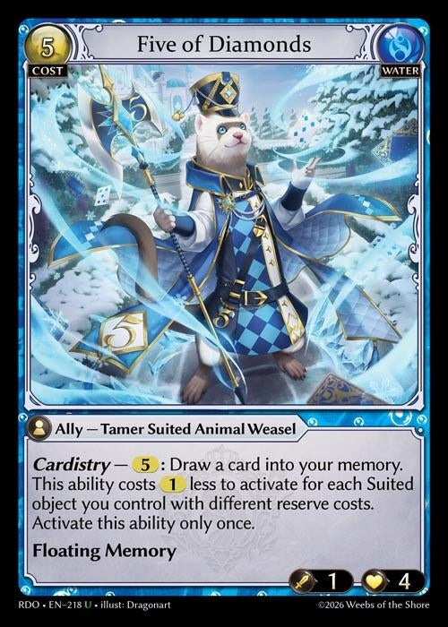 Image for Five of Diamonds (218) (Radiant Origins) - Grand Archive TCG