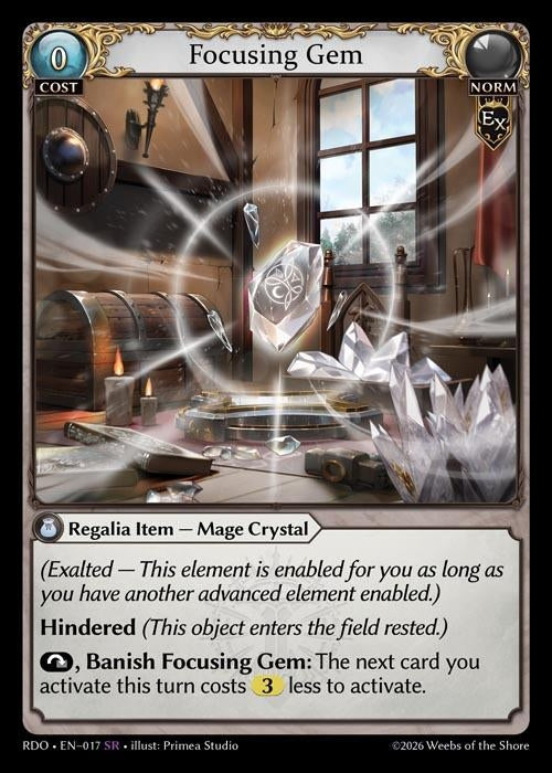 Image for Focusing Gem (017) (Radiant Origins) - Grand Archive TCG