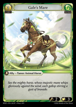 Image for Gale's Mare (265) (Radiant Origins) - Grand Archive TCG
