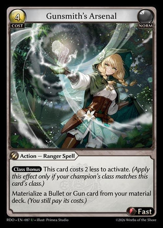 Image for Gunsmith's Arsenal (087) (Radiant Origins) - Grand Archive TCG