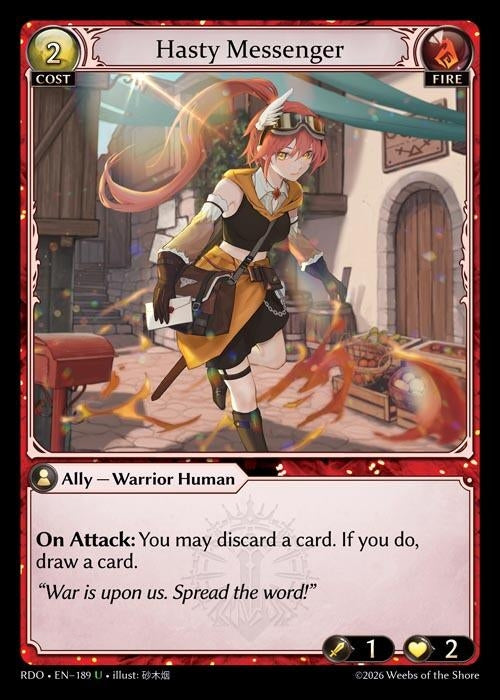 Image for Hasty Messenger (189) (Radiant Origins) - Grand Archive TCG