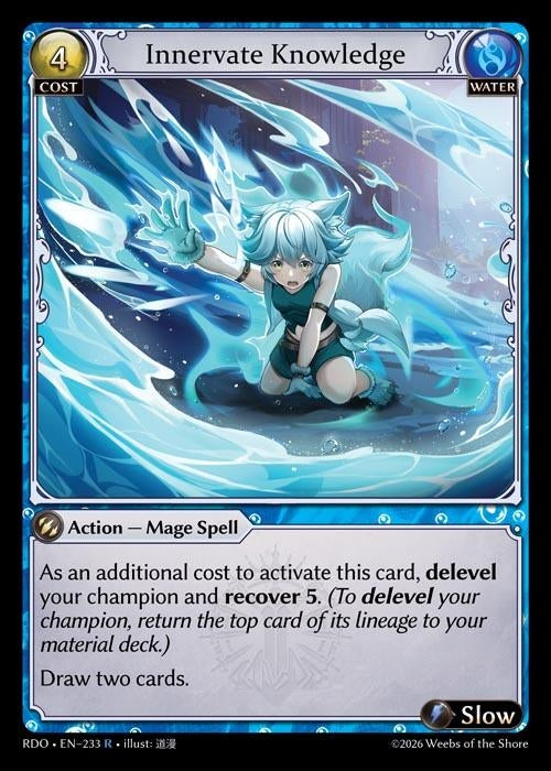Image for Innervate Knowledge (233) (Radiant Origins) - Grand Archive TCG
