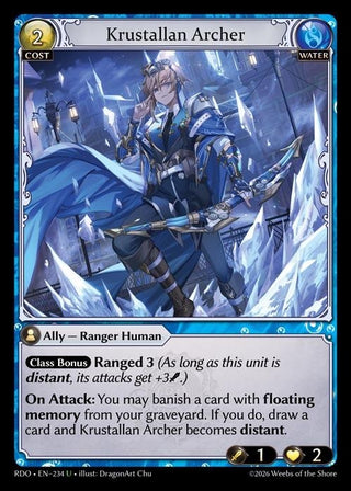 Image for Krustallan Archer (234) (Radiant Origins) - Grand Archive TCG