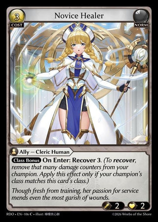 Image for Novice Healer (106) (Radiant Origins) - Grand Archive TCG