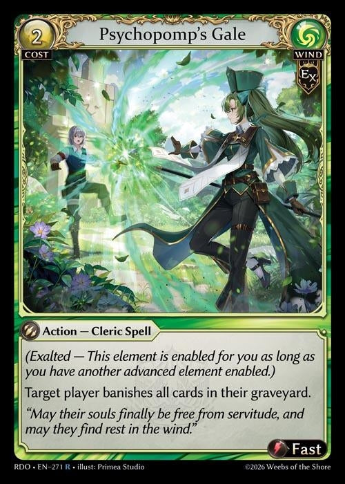 Image for Psychopomp's Gale (271) (Radiant Origins) - Grand Archive TCG