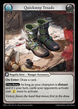 Image for Quickstep Treads (027) (Radiant Origins) - Grand Archive TCG
