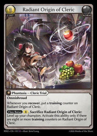 Image for Radiant Origin of Cleric (119) (Radiant Origins) - Grand Archive TCG