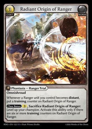 Image for Radiant Origin of Ranger (122) (Radiant Origins) - Grand Archive TCG