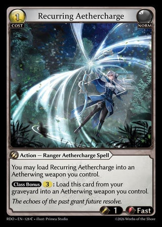 Image for Recurring Aethercharge (128) (Radiant Origins) - Grand Archive TCG