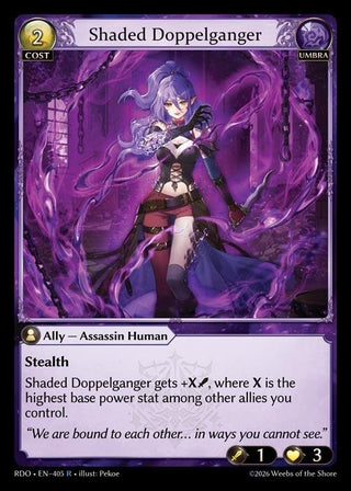 Image for Shaded Doppelganger (405) (Radiant Origins) - Grand Archive TCG