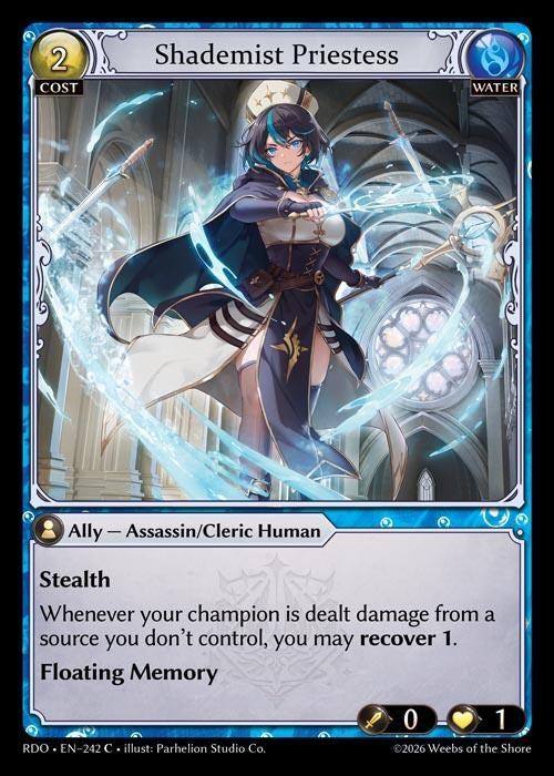 Image for Shademist Priestess (242) (Radiant Origins) - Grand Archive TCG
