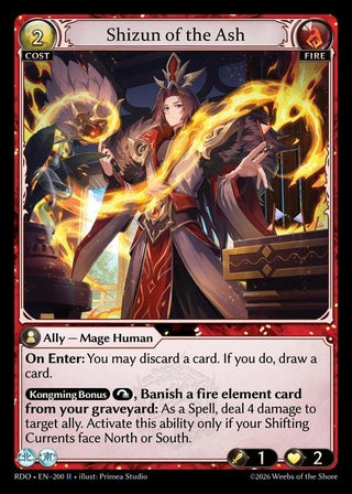 Image for Shizun of the Ash (200) (Radiant Origins) - Grand Archive TCG