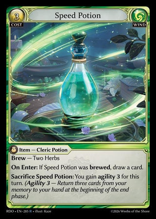 Image for Speed Potion (285) (Radiant Origins) - Grand Archive TCG