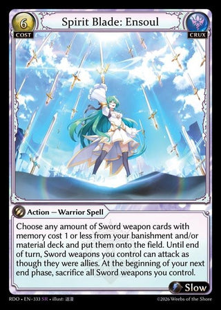 Image for Spirit Blade: Ensoul (333) (Radiant Origins) - Grand Archive TCG